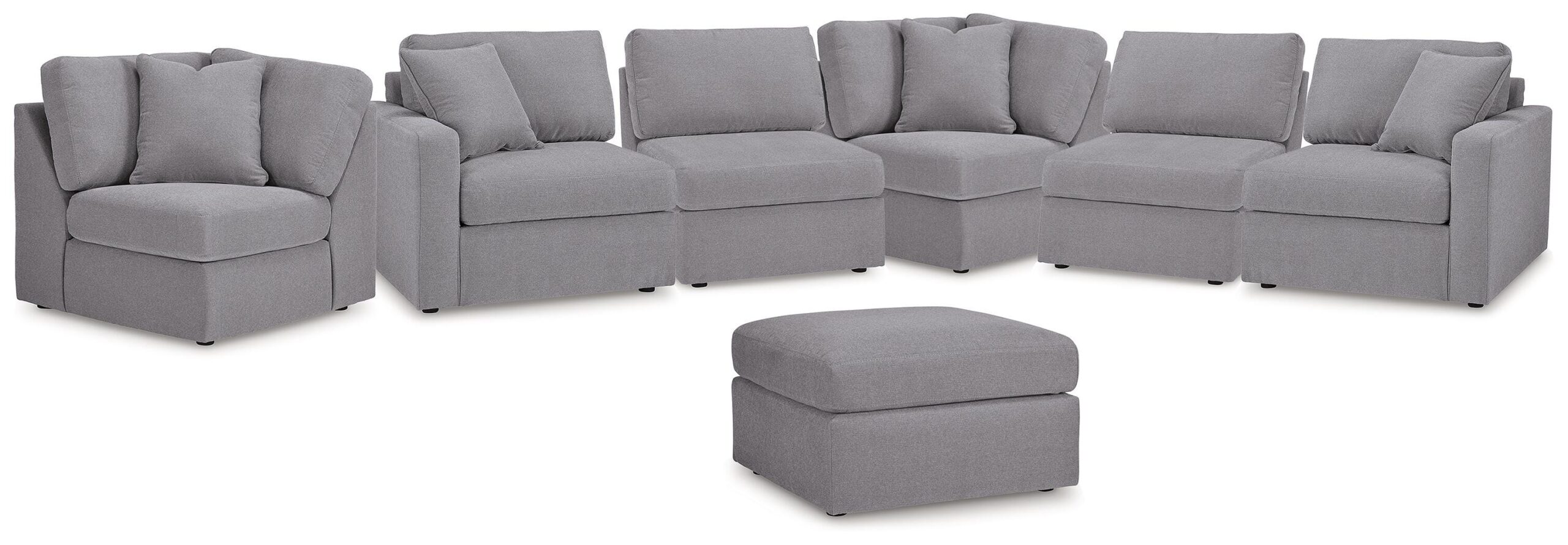 4c8ee336967570300f8582e6a9da4916 Modmax 6-Piece Sectional and Ottoman - Image 1