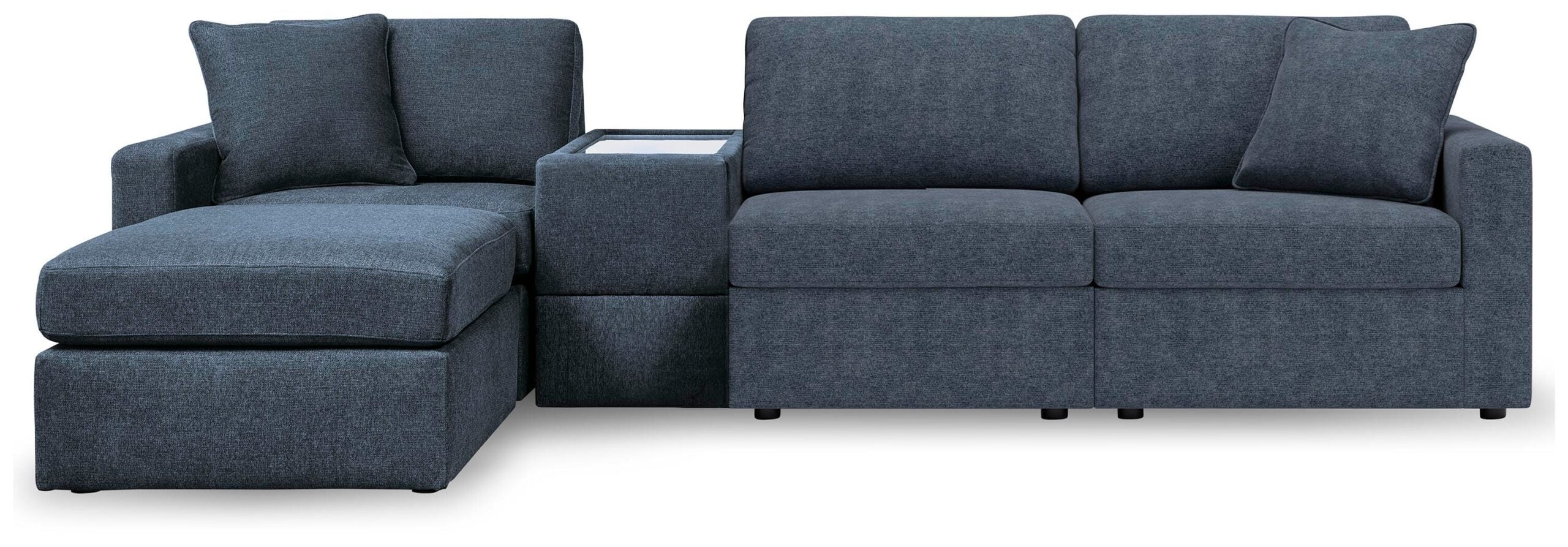 595e0a4afda80e2d1660a594e13cef43 Modmax 4-Piece Sectional and Ottoman - Image 1