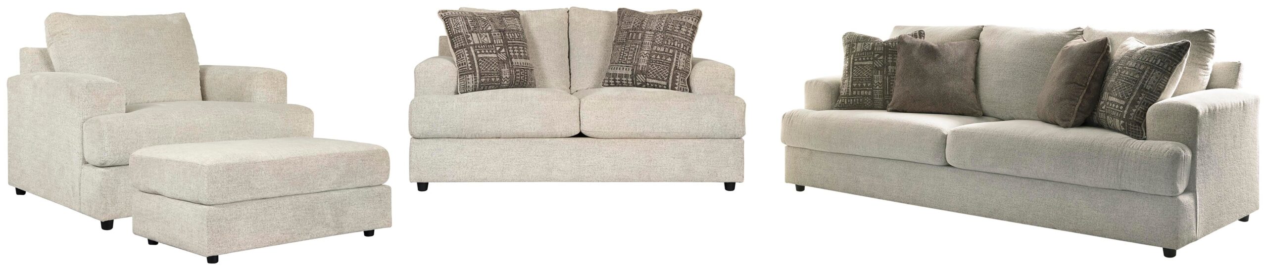 59af64fb0a6c27444b23cb25a9b92ceb Soletren Sofa, Loveseat, Oversized Chair and Ottoman - Image 1