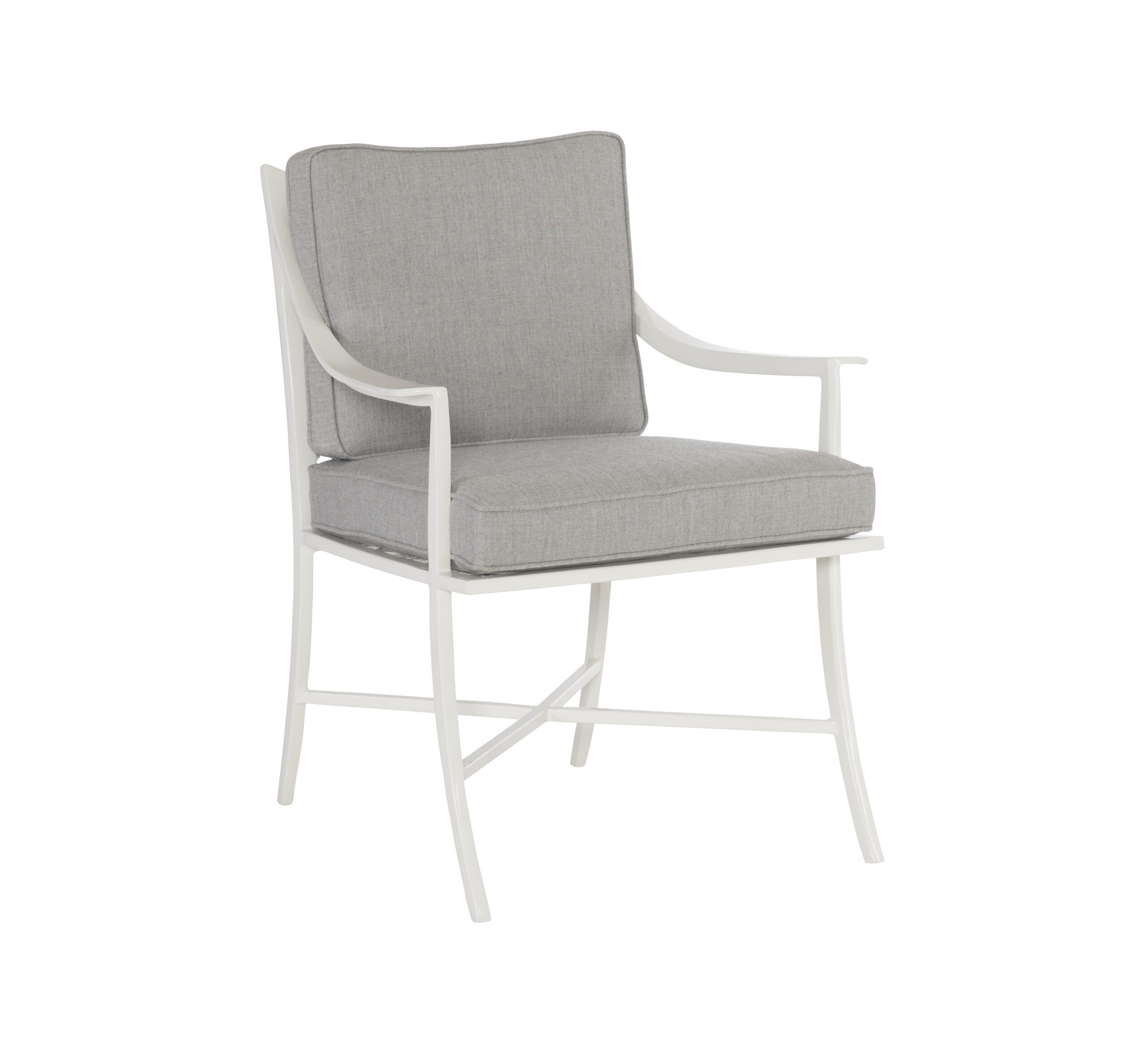 694c6139d23a007b4adc2f6c2bd9cfee Haret Outdoor Dining Arm Chair - Cloud White - Image 1