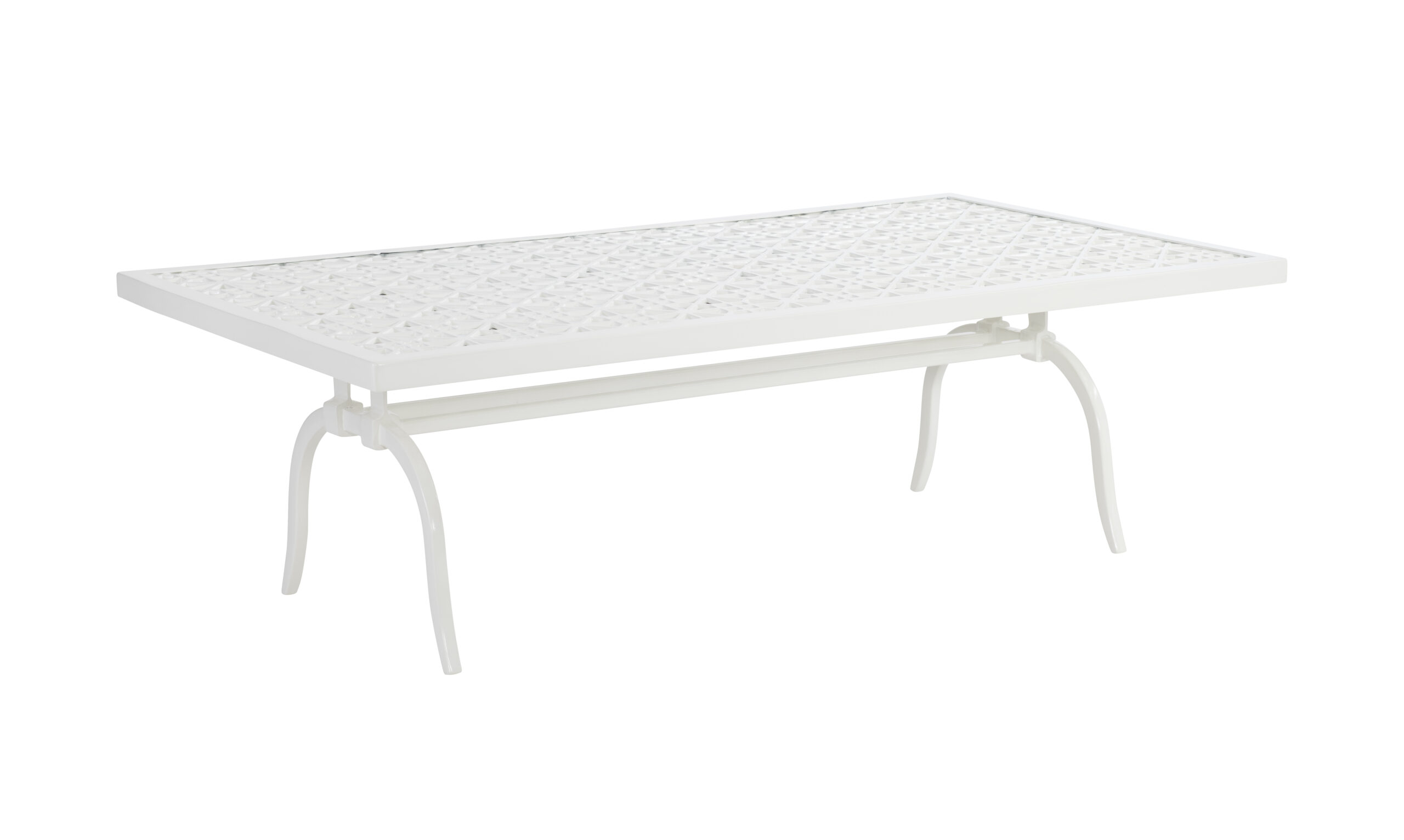69e4ad0737689c917a0155cccc69244e Haret Outdoor Rectangular Cocktail Table - Cloud White - Image 1
