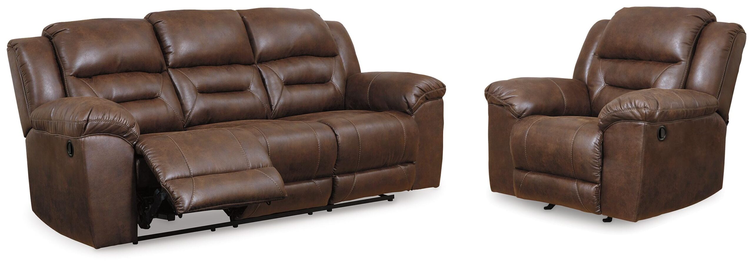 74b41f338831884088a2e46e75a18c6f Stoneland Reclining Sofa and Recliner - Image 1