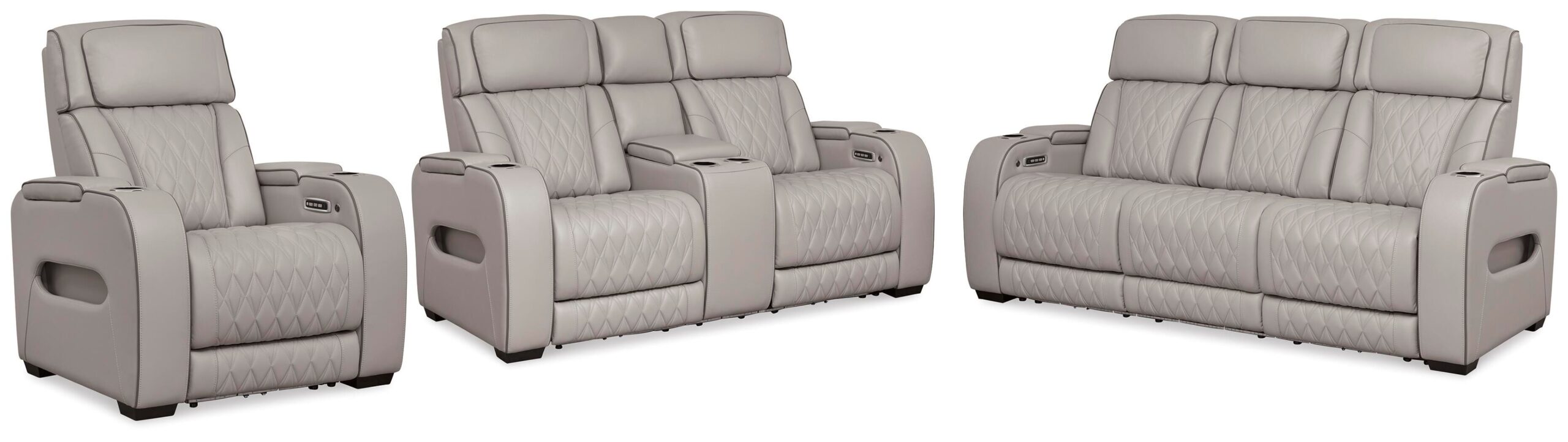 7727b85efbc79641d2580c717f802654 Boyington Power Reclining Sofa, Loveseat and Recliner - Image 1