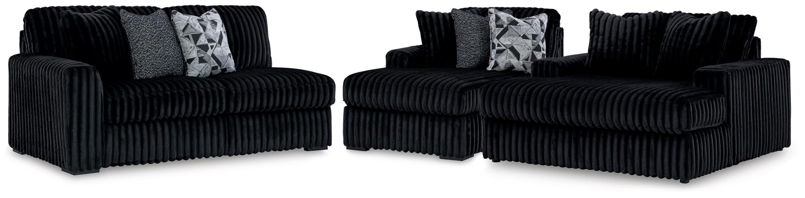8977f532ede3ee5f4988f8d9b27bbe51 Midnight-Madness 2-Piece Sectional and Oversized Chaise - Image 1