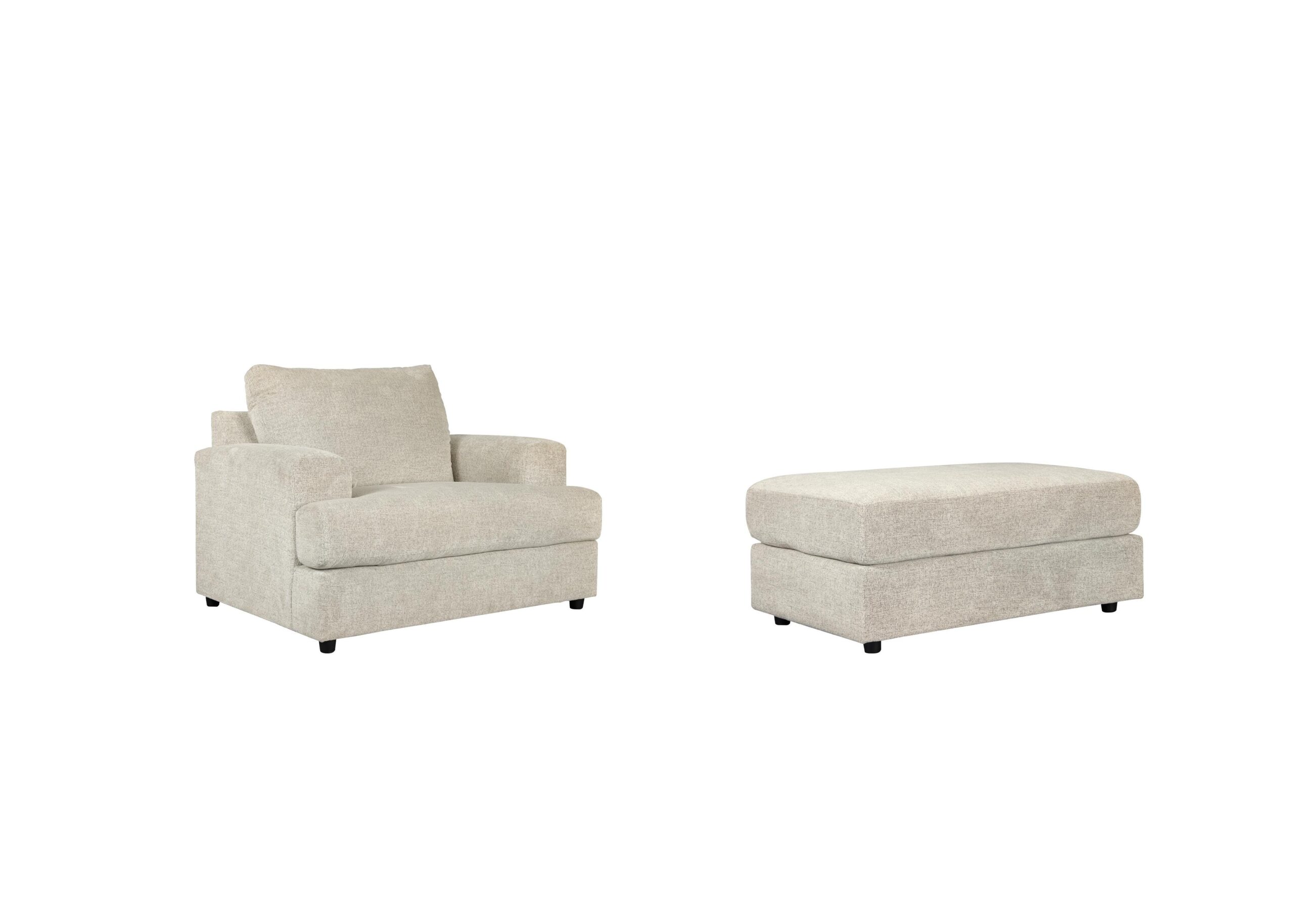 8d8333d52ad9d9f31b1af4109f9f2ac0 Soletren Chair and Ottoman - Image 1
