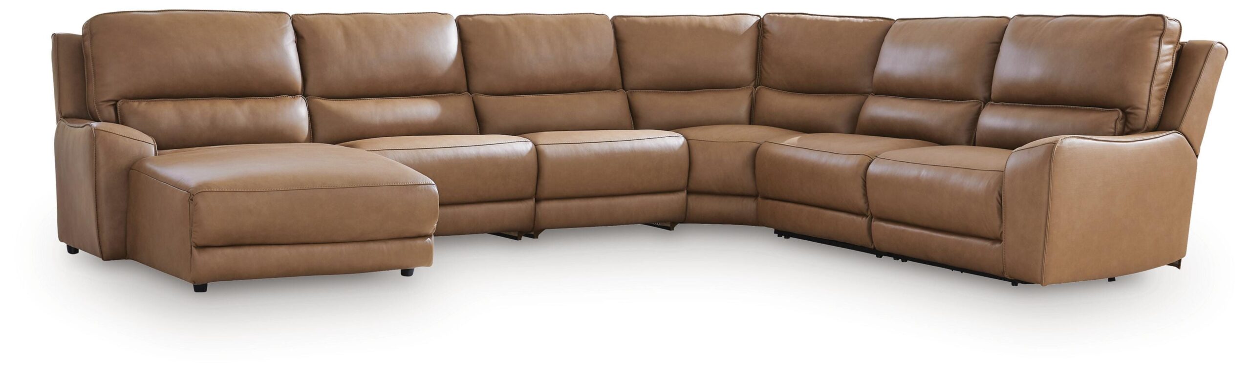 a1f2667cbb83a44664bf05f469d82007 DeepWakes 6-Piece Reclining Sectional with Chaise - Image 1
