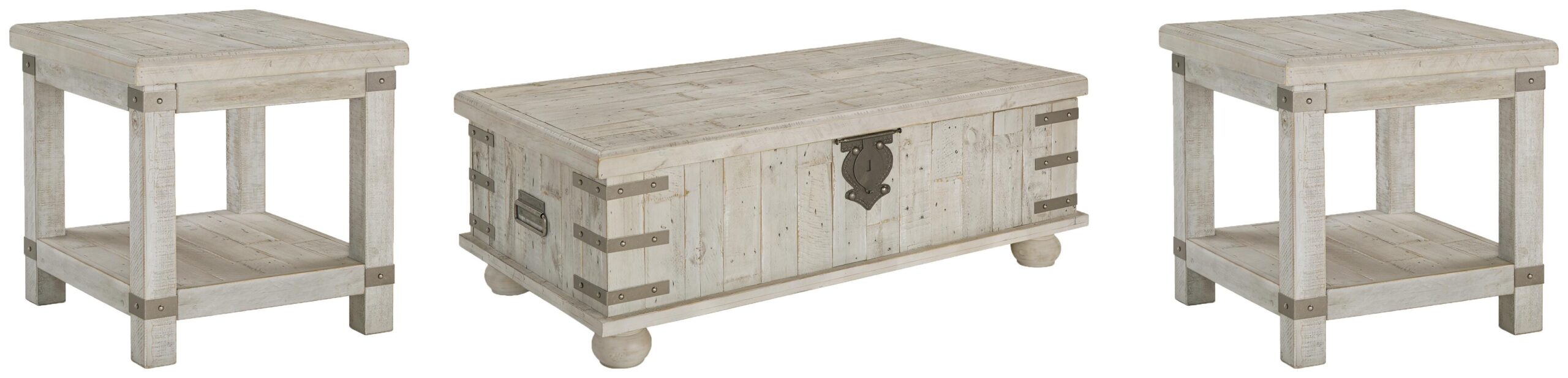 b06330e622e3e4b8cff1f7d27c617aa0 Carynhurst Coffee Table and 2 End Tables - Image 1