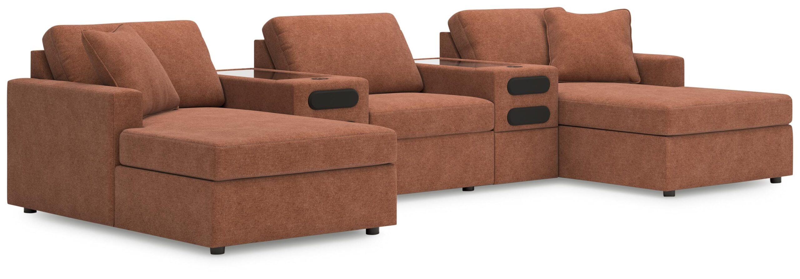 b19b0fe48681868d00d7d5df0717793d Modmax 5-Piece Double Storage Chaise Sectional with Audio Consoles - Image 1