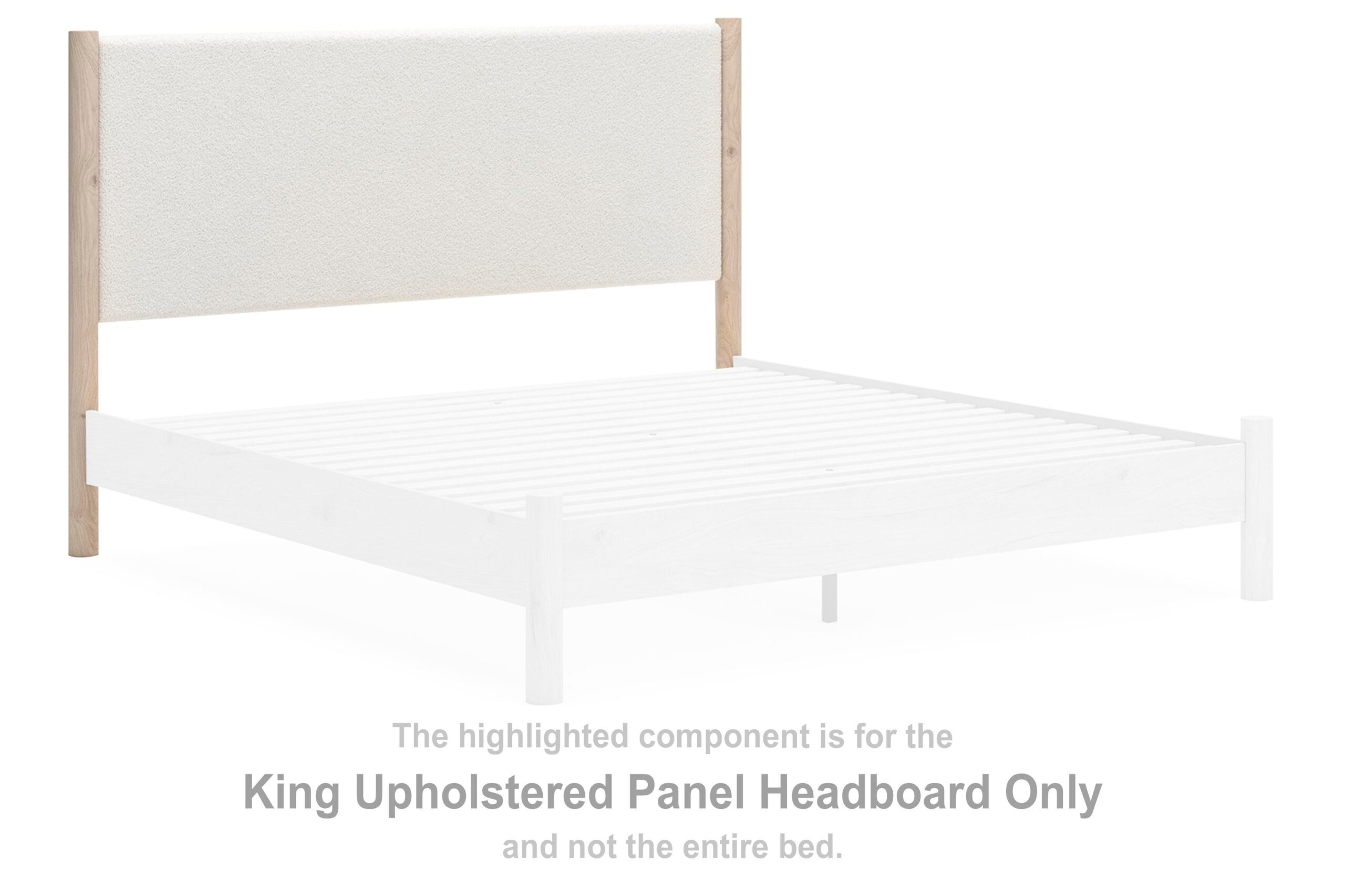 b7c8ab2f70efe6f6be49146167503769 Cadmori King Upholstered Panel Headboard - Image 1