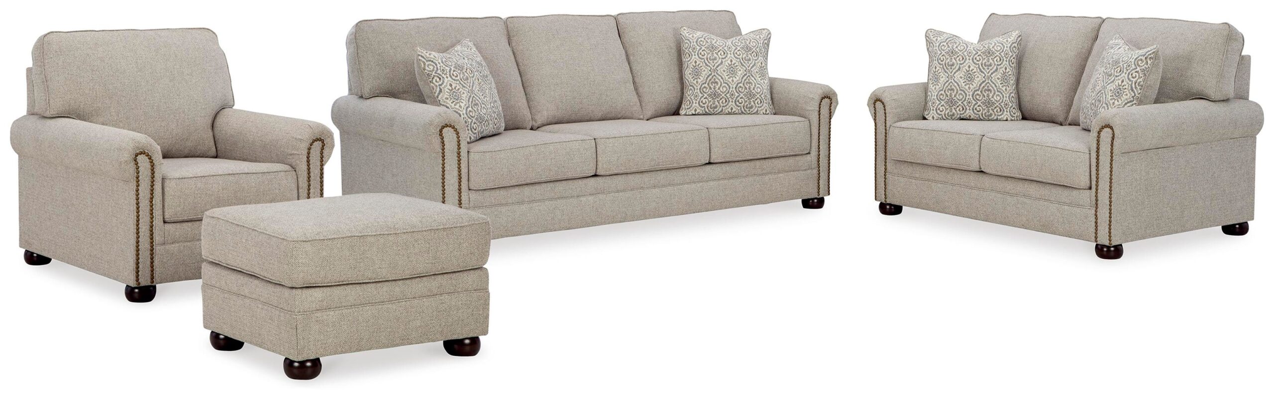 b81e6446fab74a8d53cf0fd6c01accd9 Gaelon Sofa, Loveseat, Chair and Ottoman - Image 1