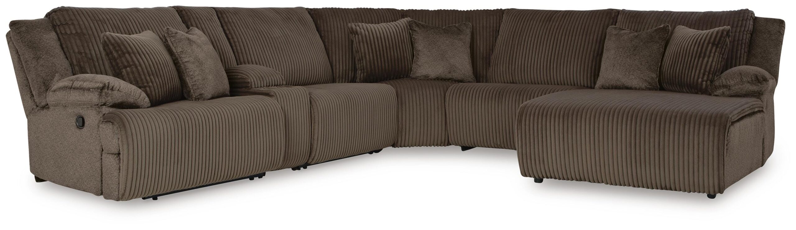 bdbfc80409935cb0b4df469642b7e24f Top Tier 6-Piece Reclining Sectional with Chaise - Image 1
