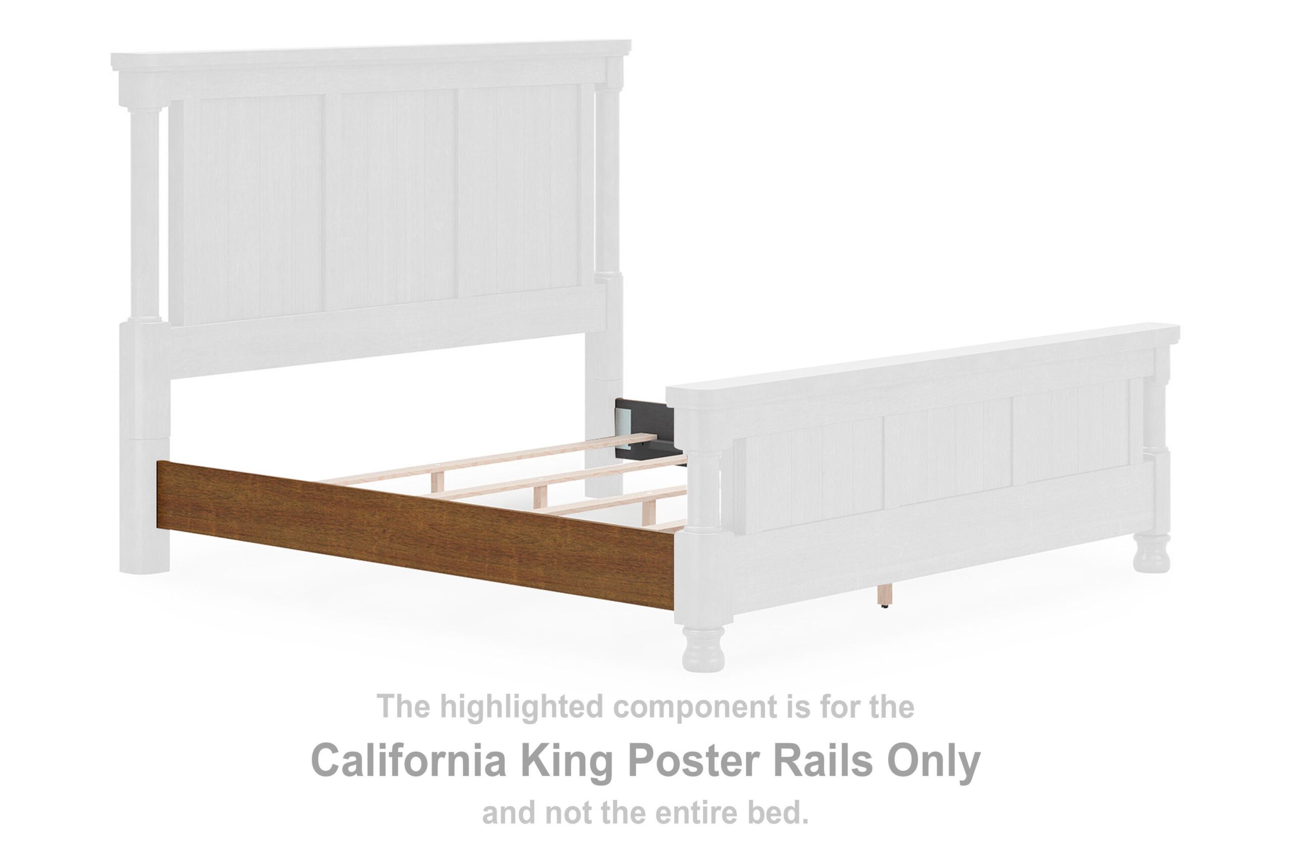 ccd0733d25e841e581a0a2c406d3b146 Rowlenstown California King Poster Rails - Image 1