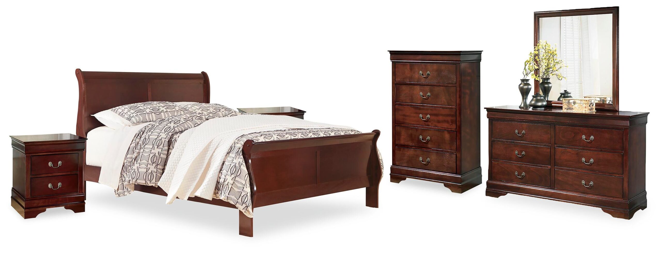 d21f9682a96a9e556dfaf77862d9d372 Alisdair King Sleigh Bed, Dresser, Mirror, Chest and 2 Nightstands - Image 1