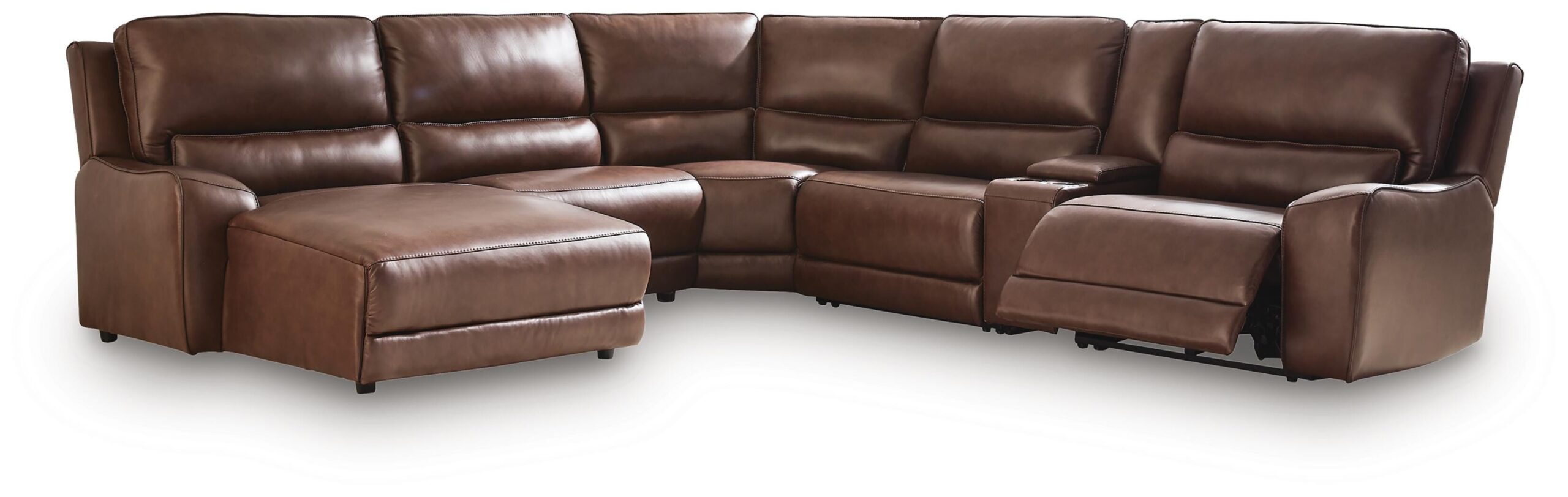 d676b0e5362a732b6af7ca472aaa67df DeepWakes 6-Piece Power Reclining Sectional with Chaise - Image 1