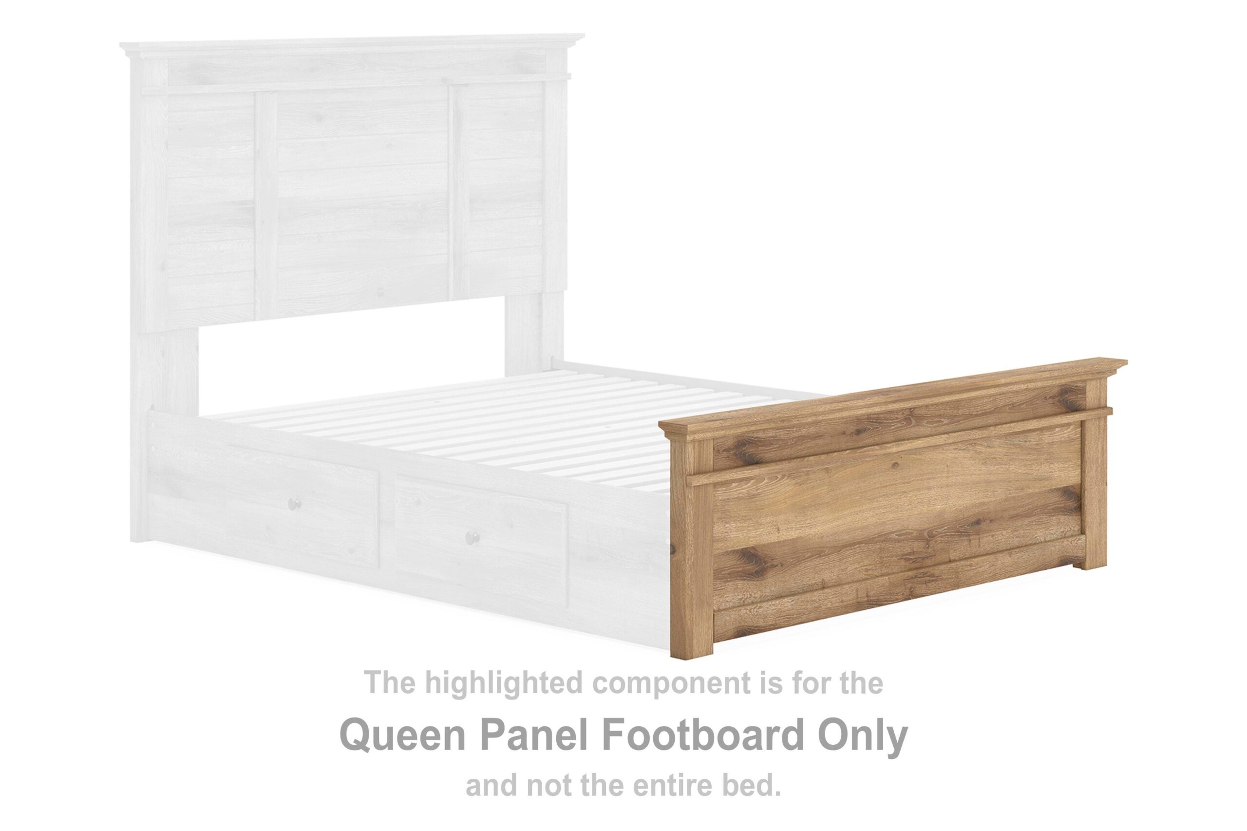 dd1702fdd4a67d0dca02c12b9321b455 Makidern Queen Panel Footboard - Image 1