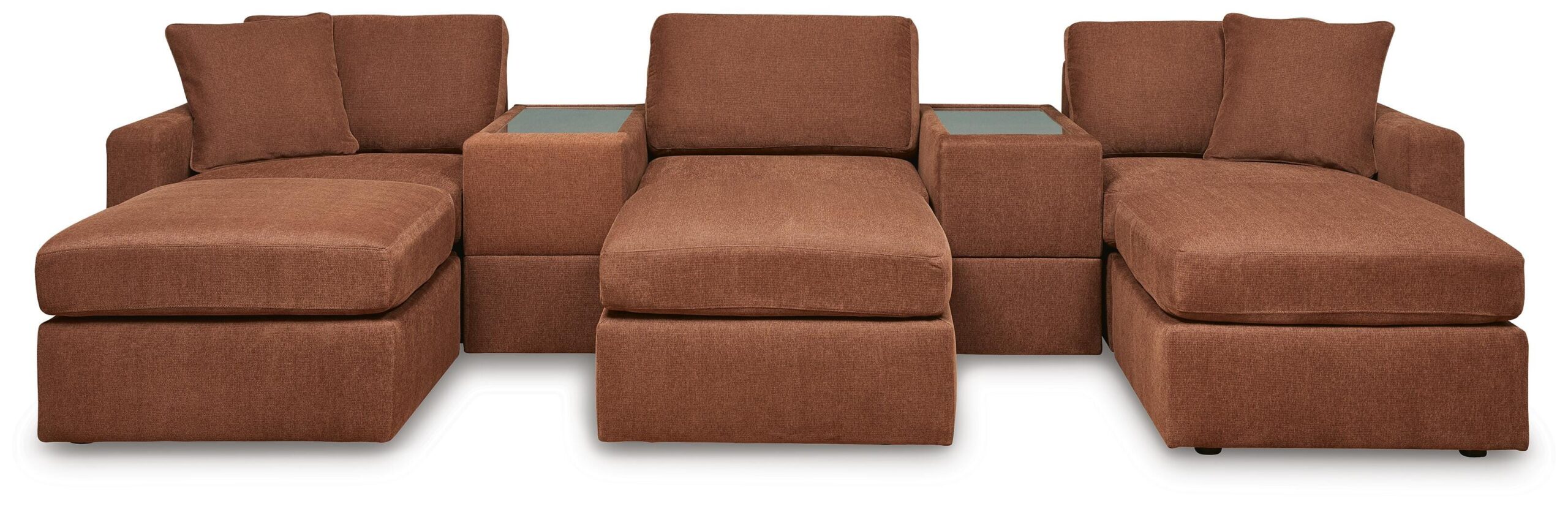 e7a01dcf69af749f49ff9e09a3b25f8c Modmax 5-Piece Sectional and 3 Ottomans - Image 1