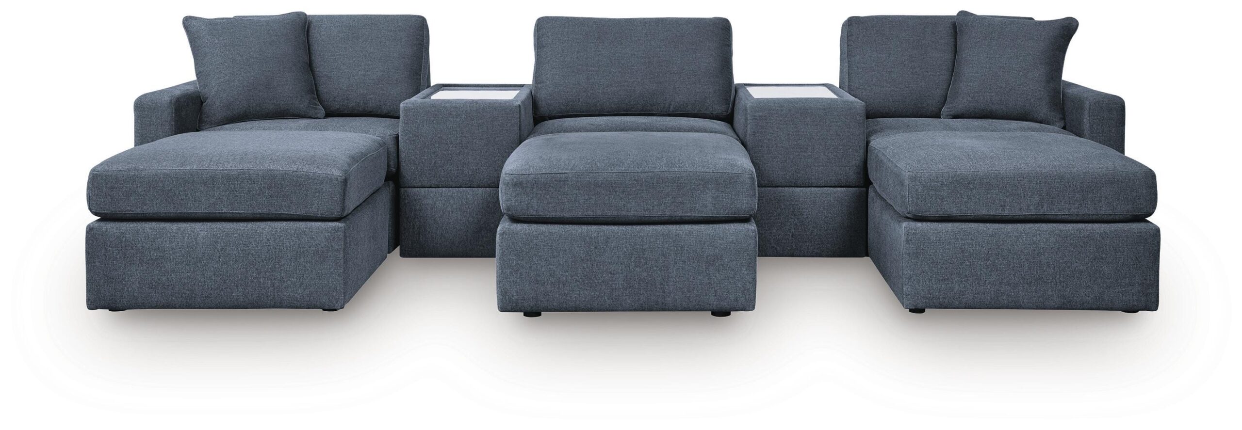 e9a4415ff13dfc7d5d12812e689f4e2a Modmax 5-Piece Sectional and 3 Ottomans - Image 1