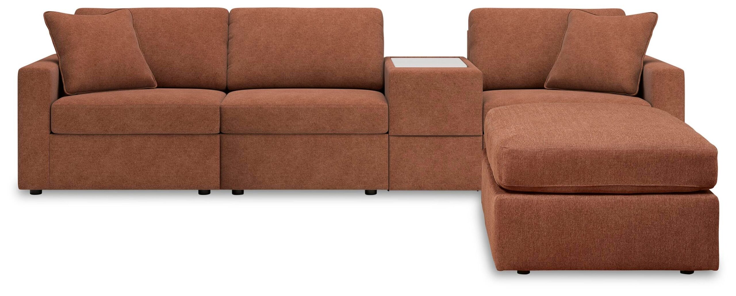 ead6fa2ee9eed9e656e6825a080b03a0 Modmax 4-Piece Sectional and Ottoman - Image 1