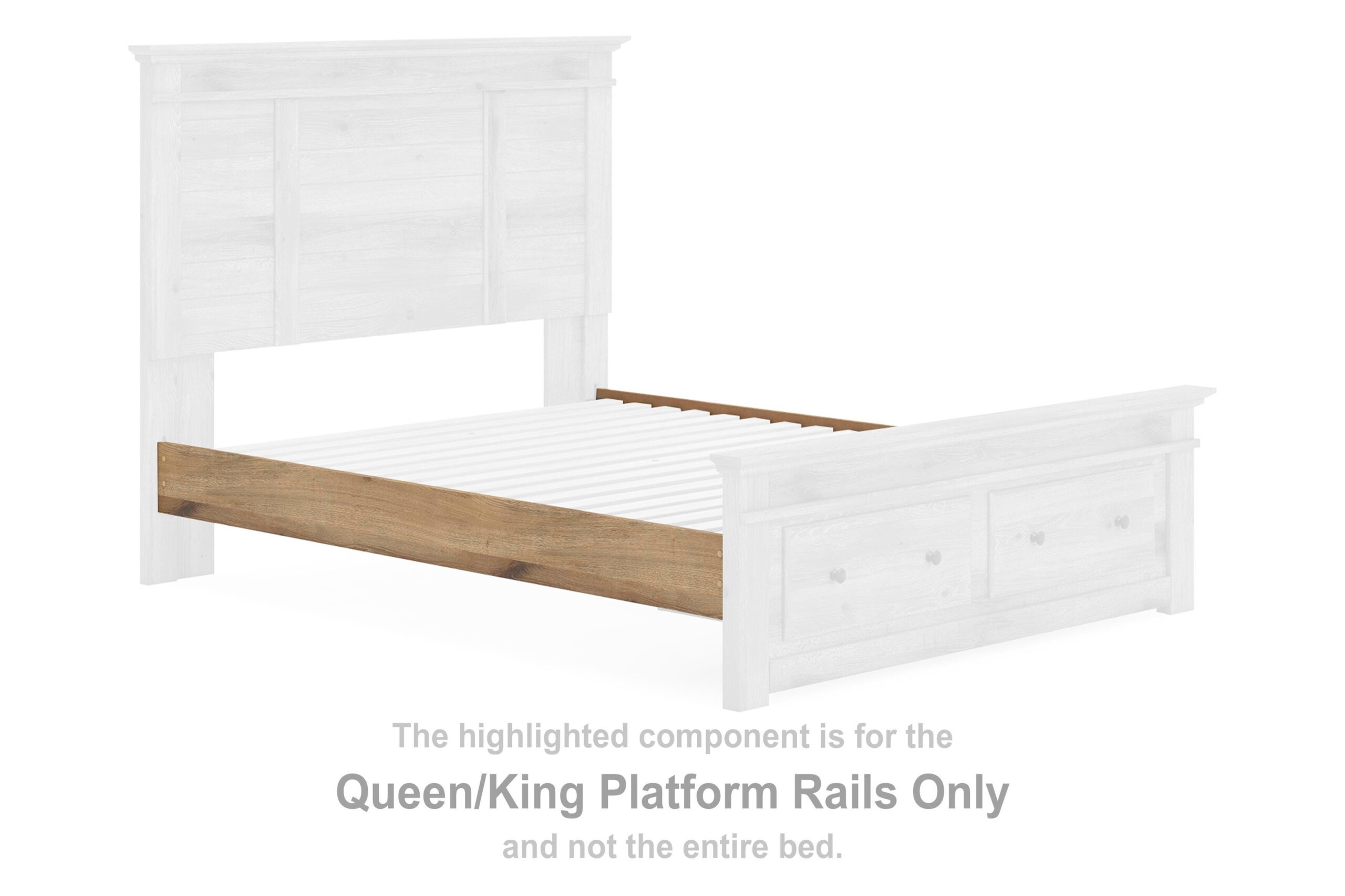 f1898626c01982aa6b4620525a2c7b68 Makidern Queen/King Platform Rails - Image 1