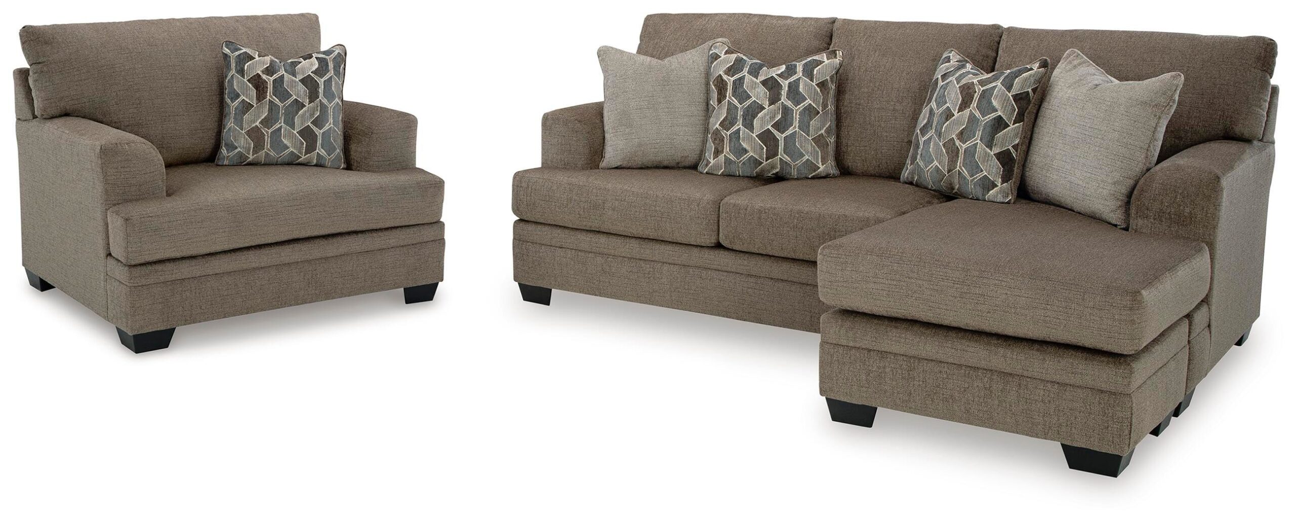 f96a4d4751b3fc763e4adc5a7c16af10 Stonemeade Sofa Chaise and Oversized Chair - Image 1