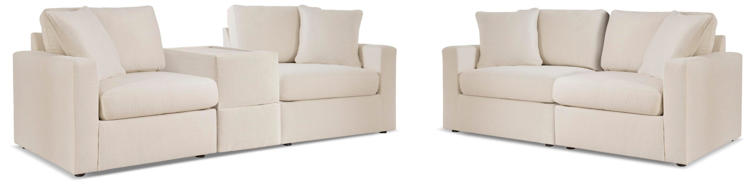 f9b9f54fa14d7f43178c254ed94128e4 Modmax 3-Piece Sectional Sofa and 2-Piece Sectional Loveseat - Image 1