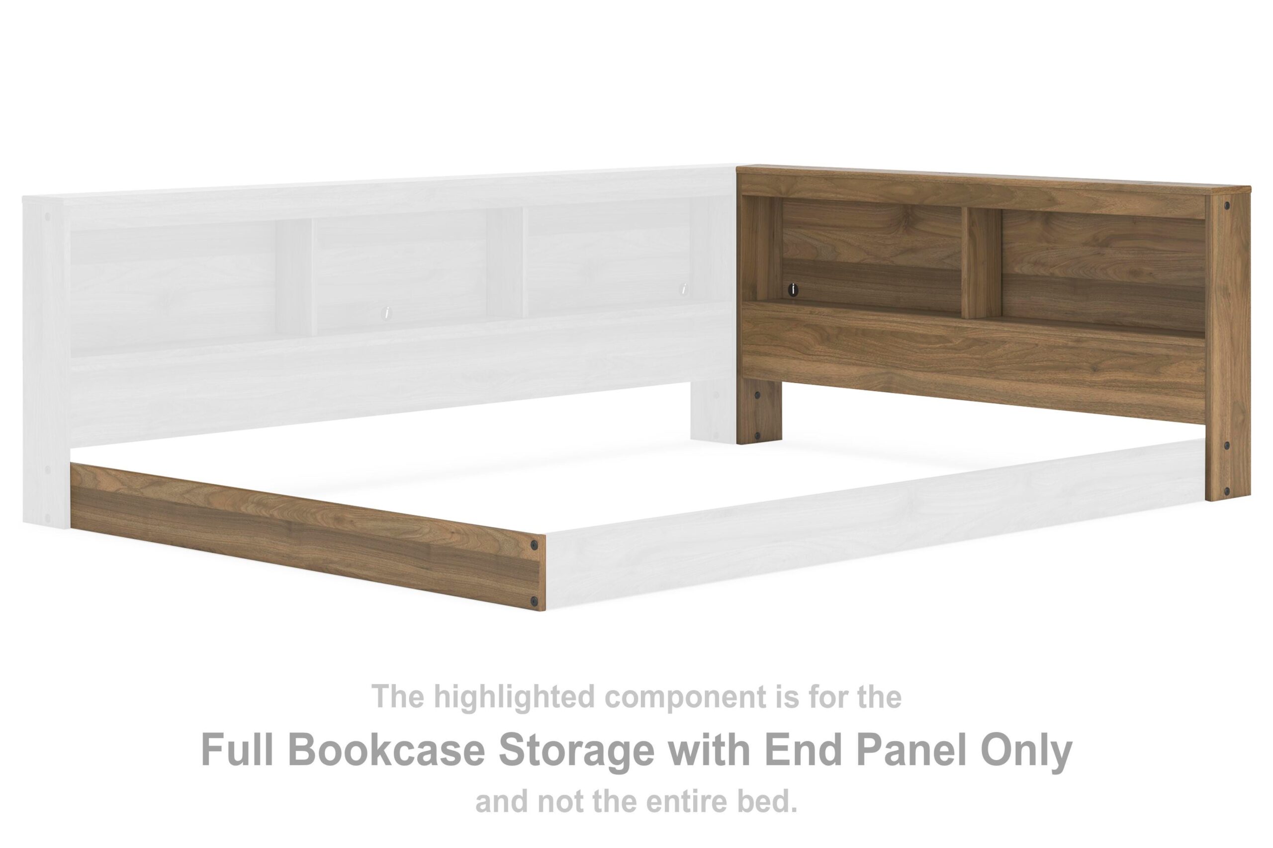 fbf3bfbd652b273ad2d9f453b35b6240 Deanlow Full Bookcase Storage with End Panel - Image 1