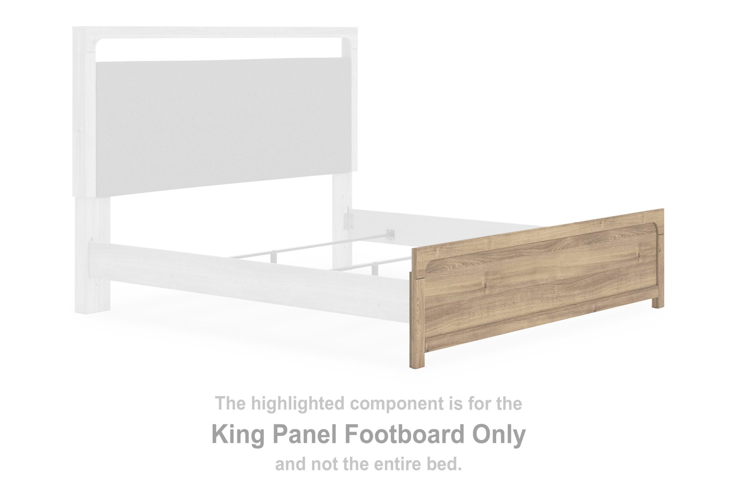 fcdabff16de3f7b1d9d29354e9a86242 Kinlanni King Panel Footboard - Image 1