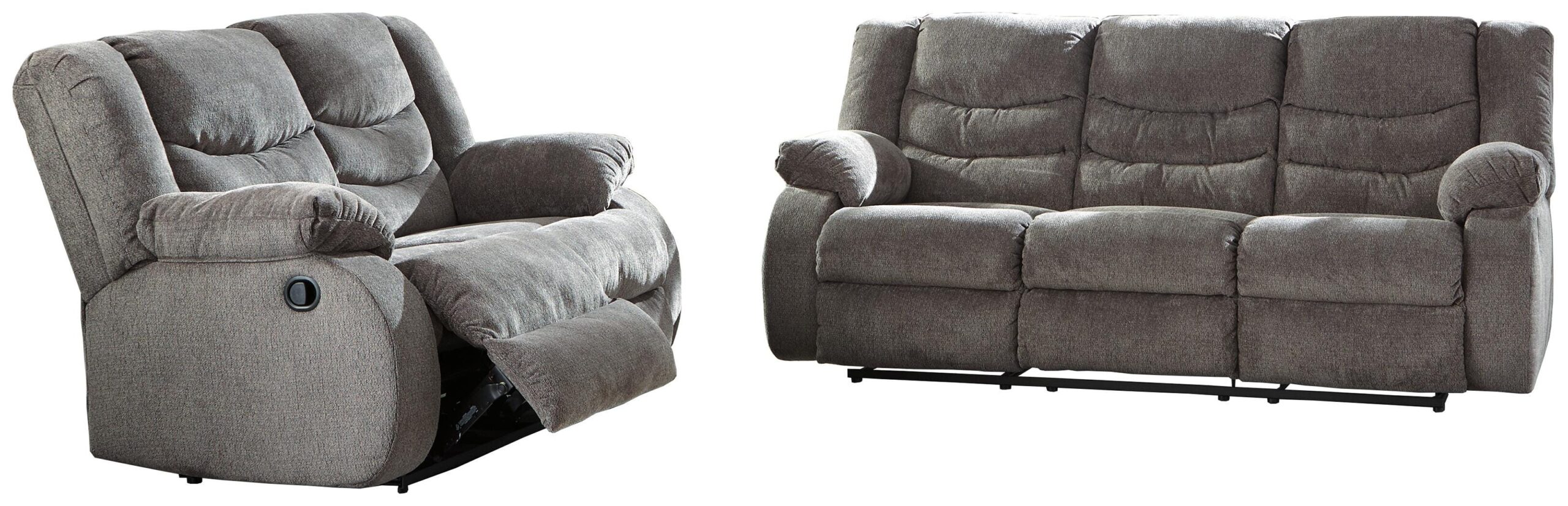 ffcbf1a008312d85ba2ac9145927830a Tulen Reclining Sofa and Loveseat - Image 1