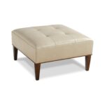 taylor made leather square ottoman